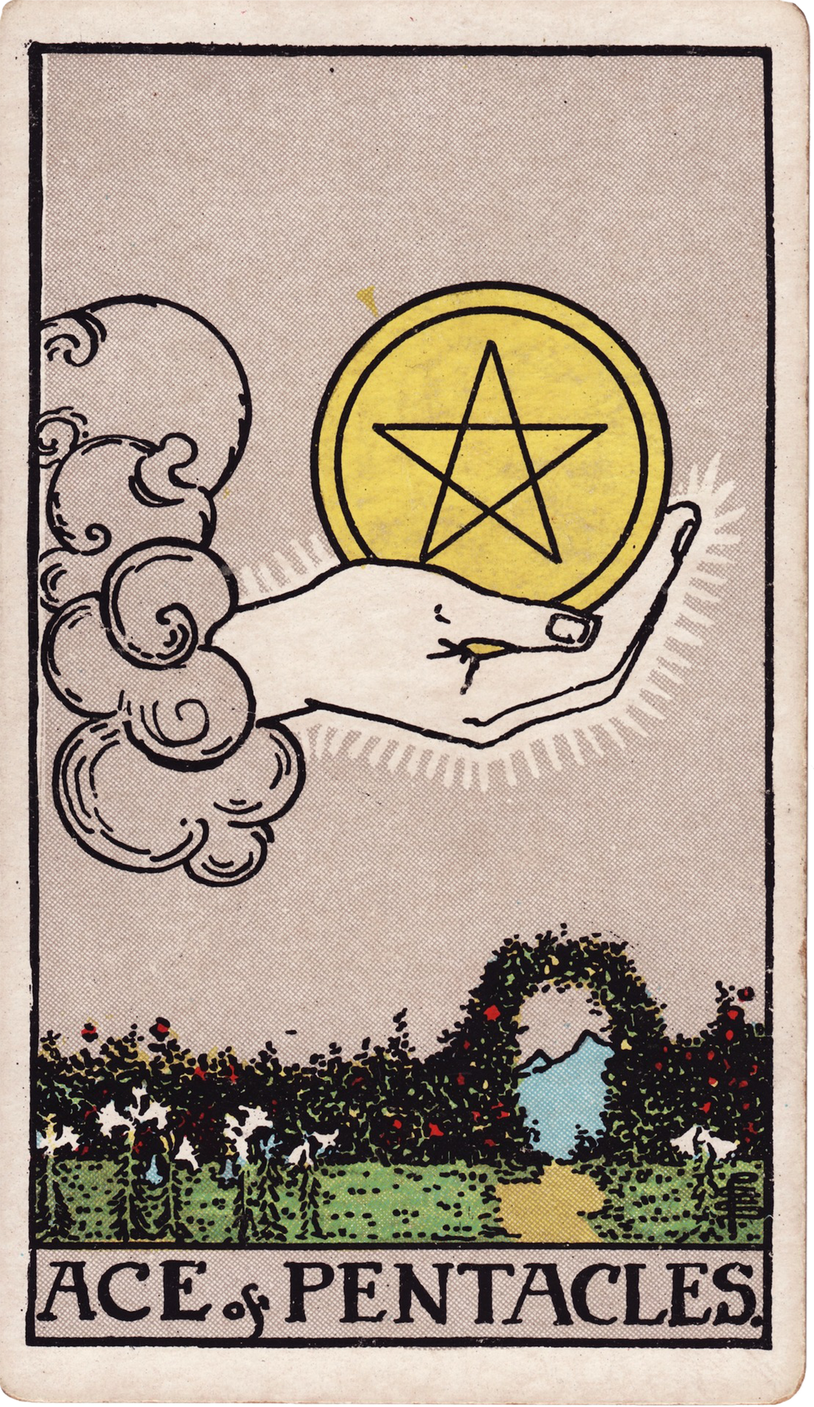 Ace of Pentacles Tarot card